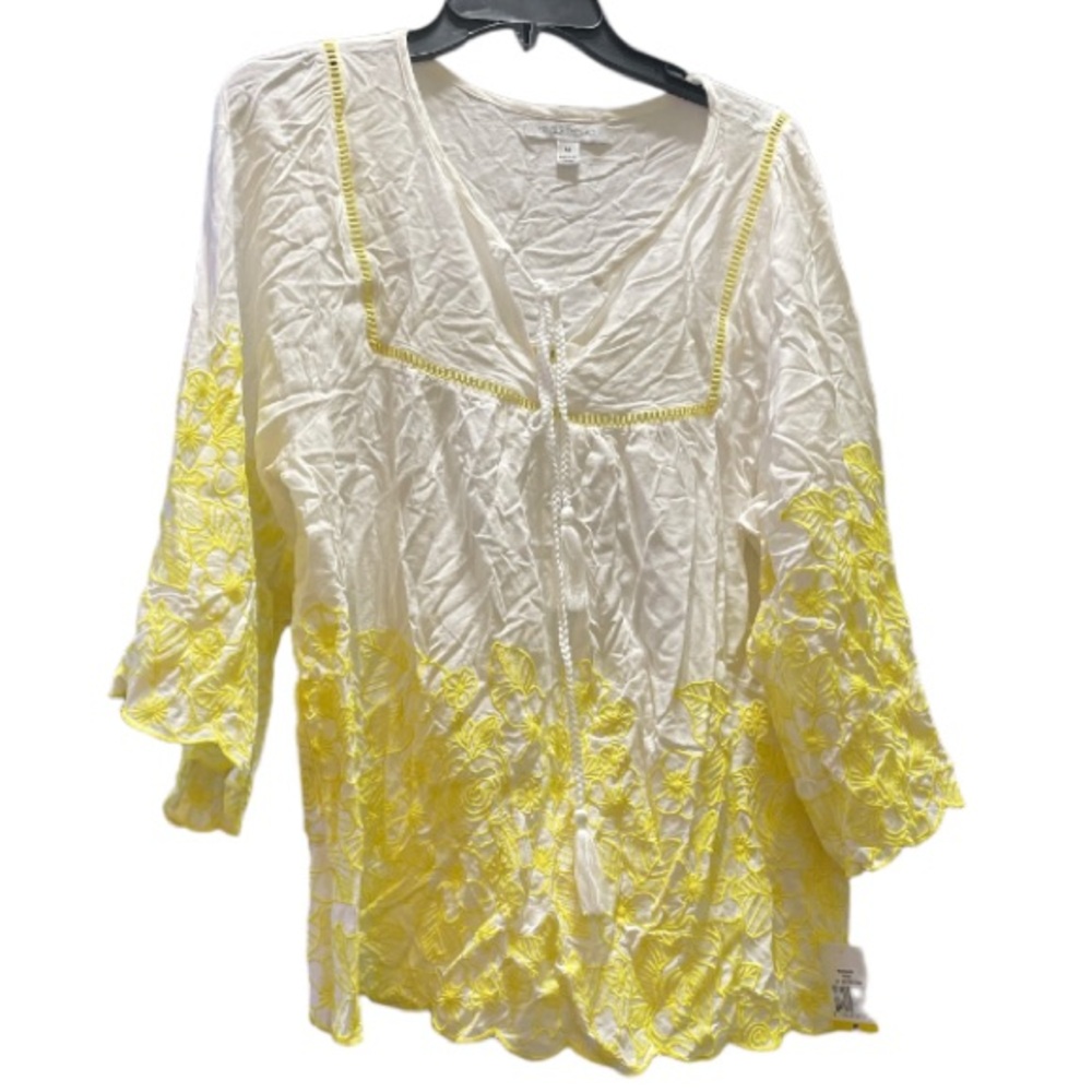 Single thread off white/yellow blouse